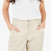 Women’s Hiking Linen Trousers NH500 - Beige