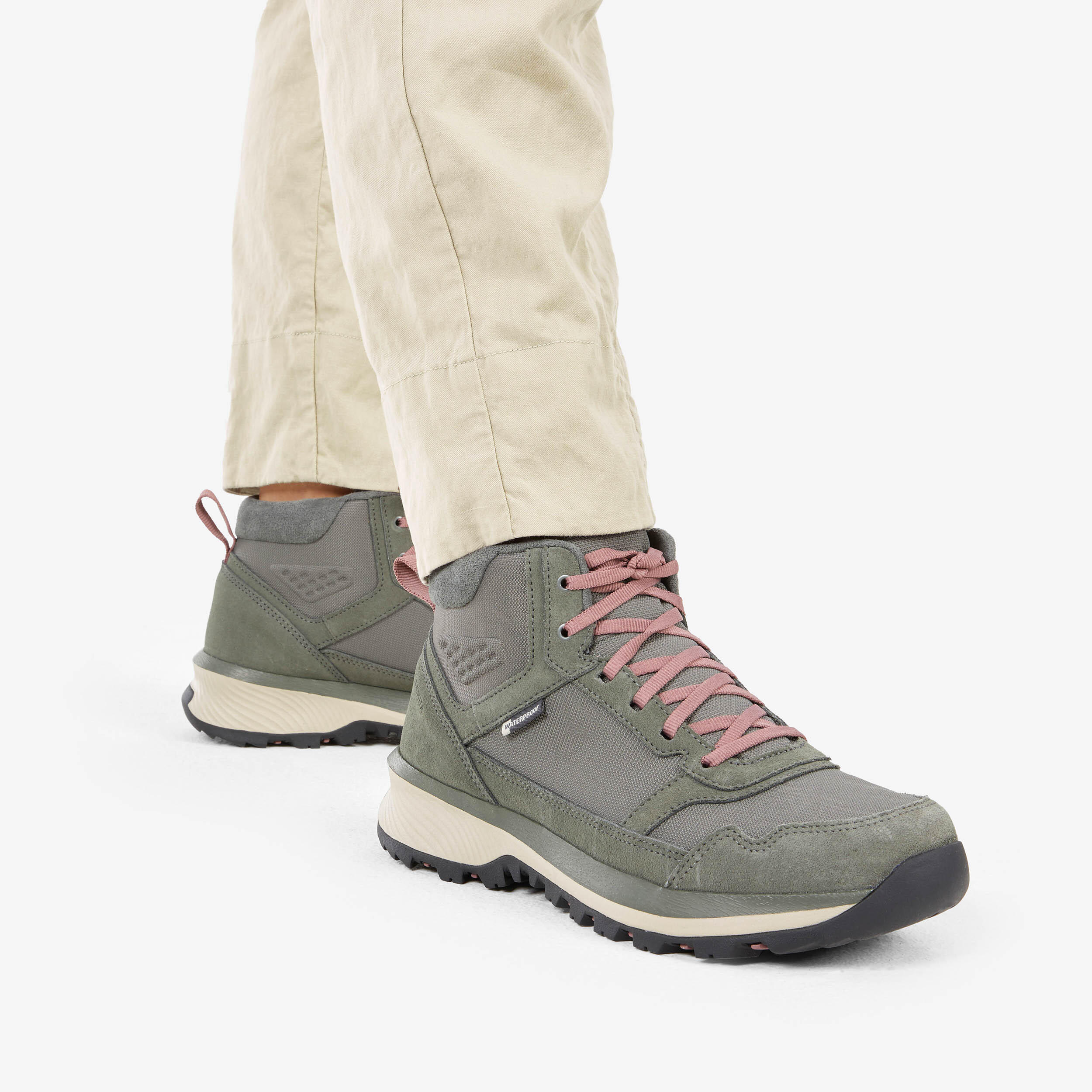 Women’s Linen Hiking Pants, NH 500 - QUECHUA