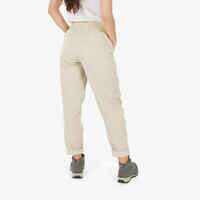 Women’s Hiking Linen Trousers NH500 - Beige