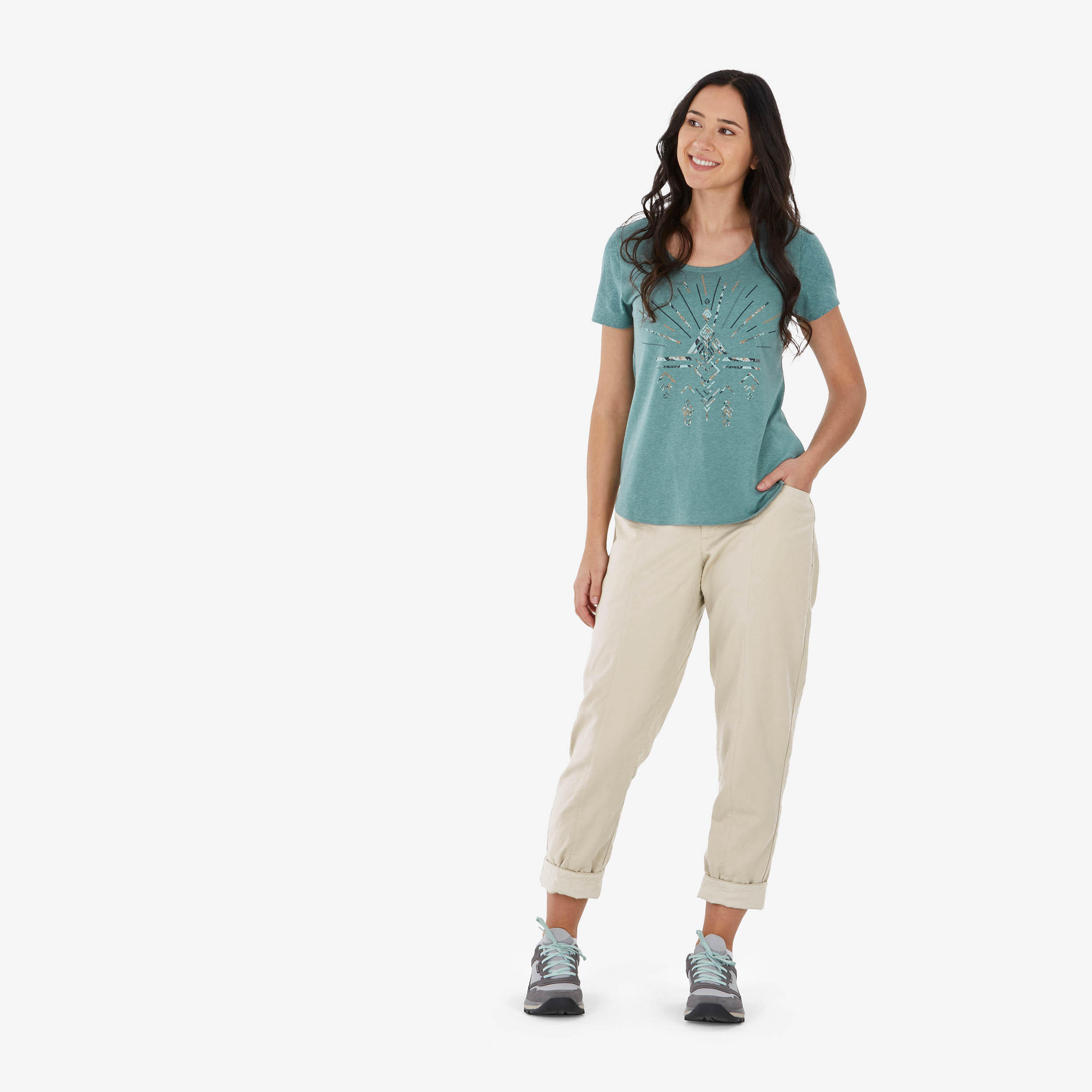 Women’s Hiking T-Shirt, NH 500 - QUECHUA
