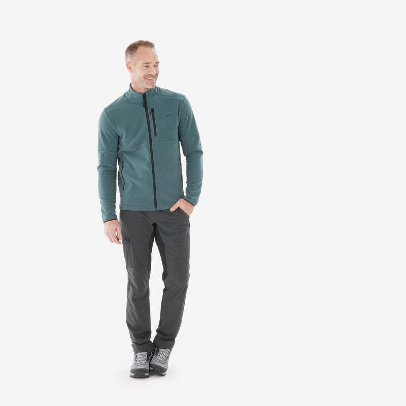 FLEECE WANDELJAS VOOR HEREN MH500 GROEN