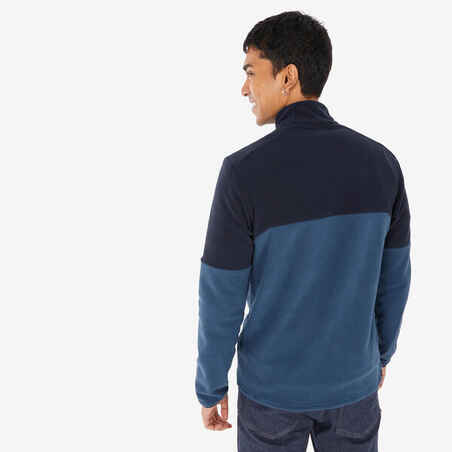 MEN'S HIKING FLEECE MH 500 -  BLUE