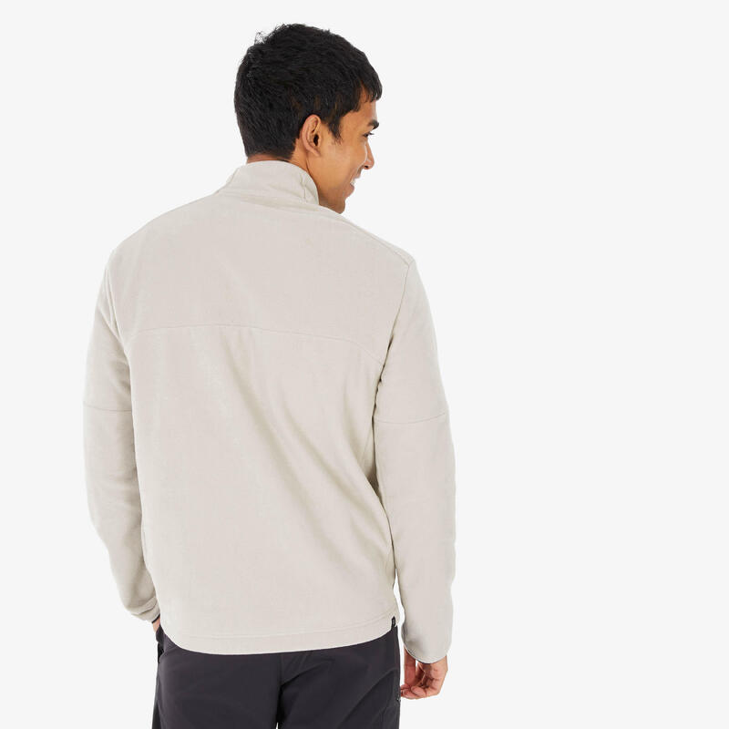 VESTE POLAIRE RANDONNEE MH 500 HOMME BEIGE