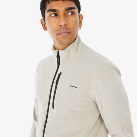 MEN'S HIKING FLEECE MH 500 - BEIGE