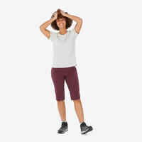 חולצת טיולים קצרת שרוולים לנשים MH500