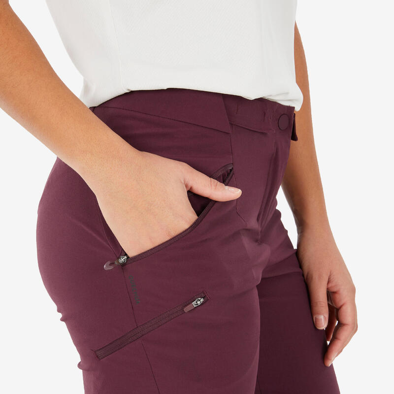 Wanderhose Damen Dreiviertelhose Bergwandern - MH500