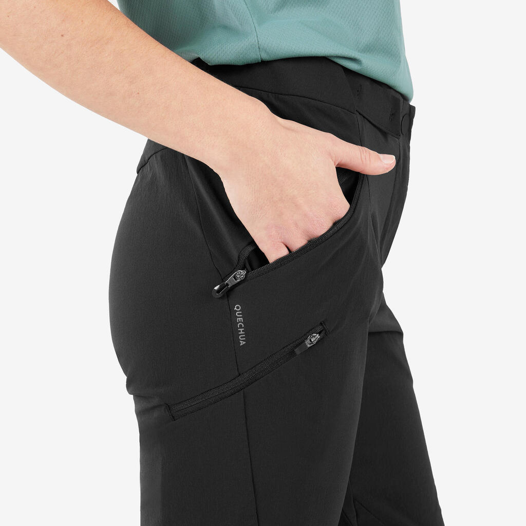 Wanderhose Damen Dreiviertelhose Bergwandern - MH500