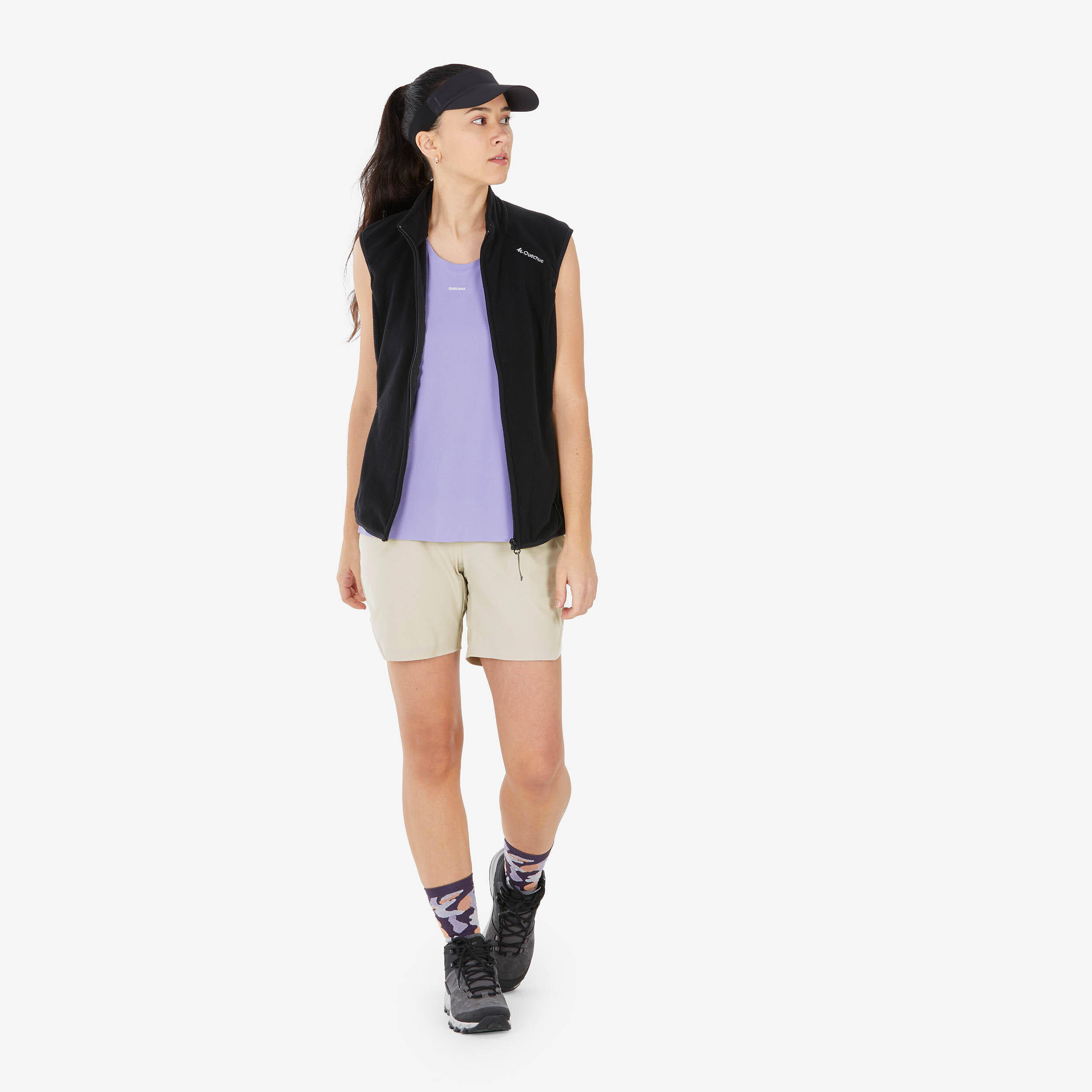 Women Dry Fit Ultra-Light Tank Top Lavender Purple - NH500 -  2