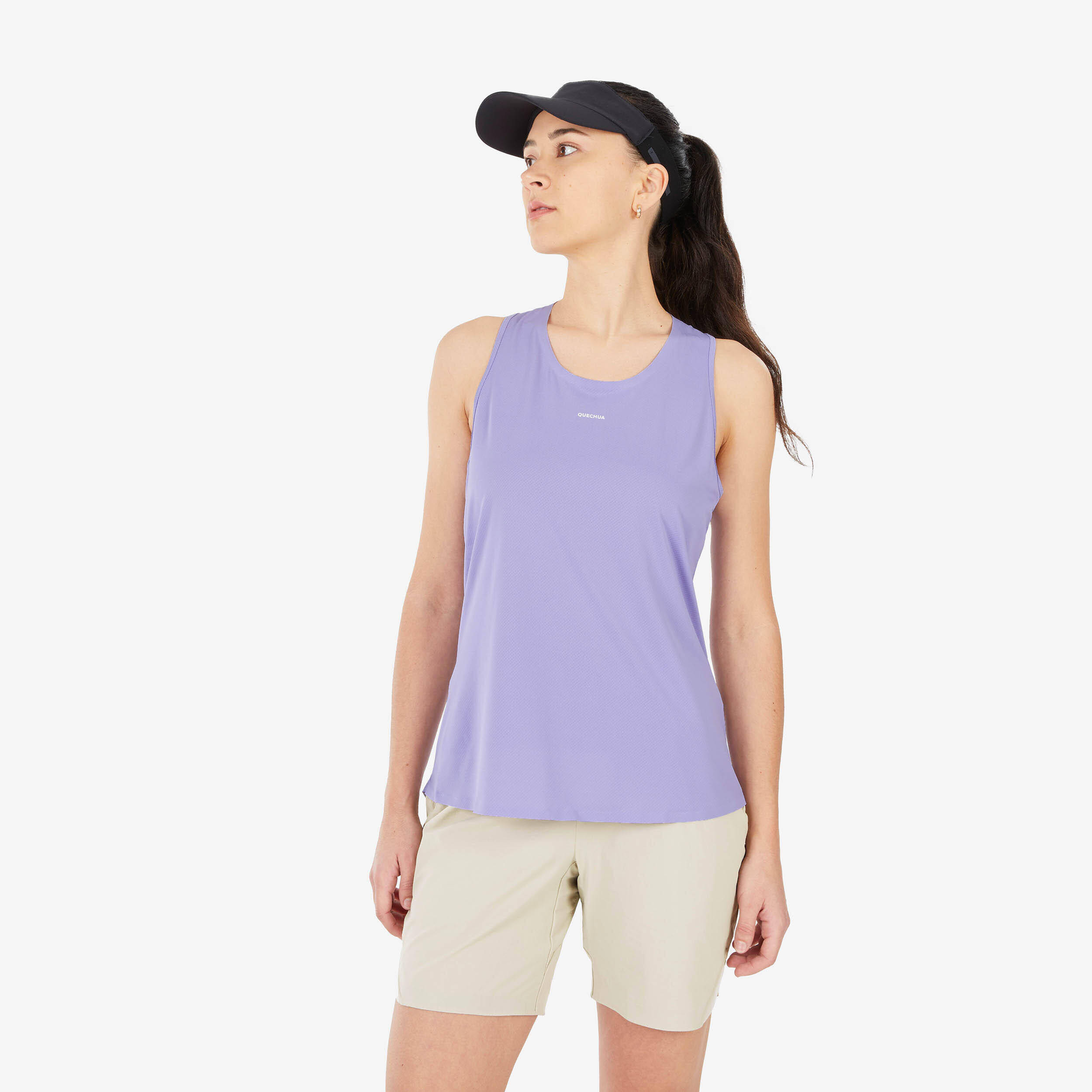 Women Dry Fit Ultra-Light Tank Top Lavender Purple - NH500 -  1