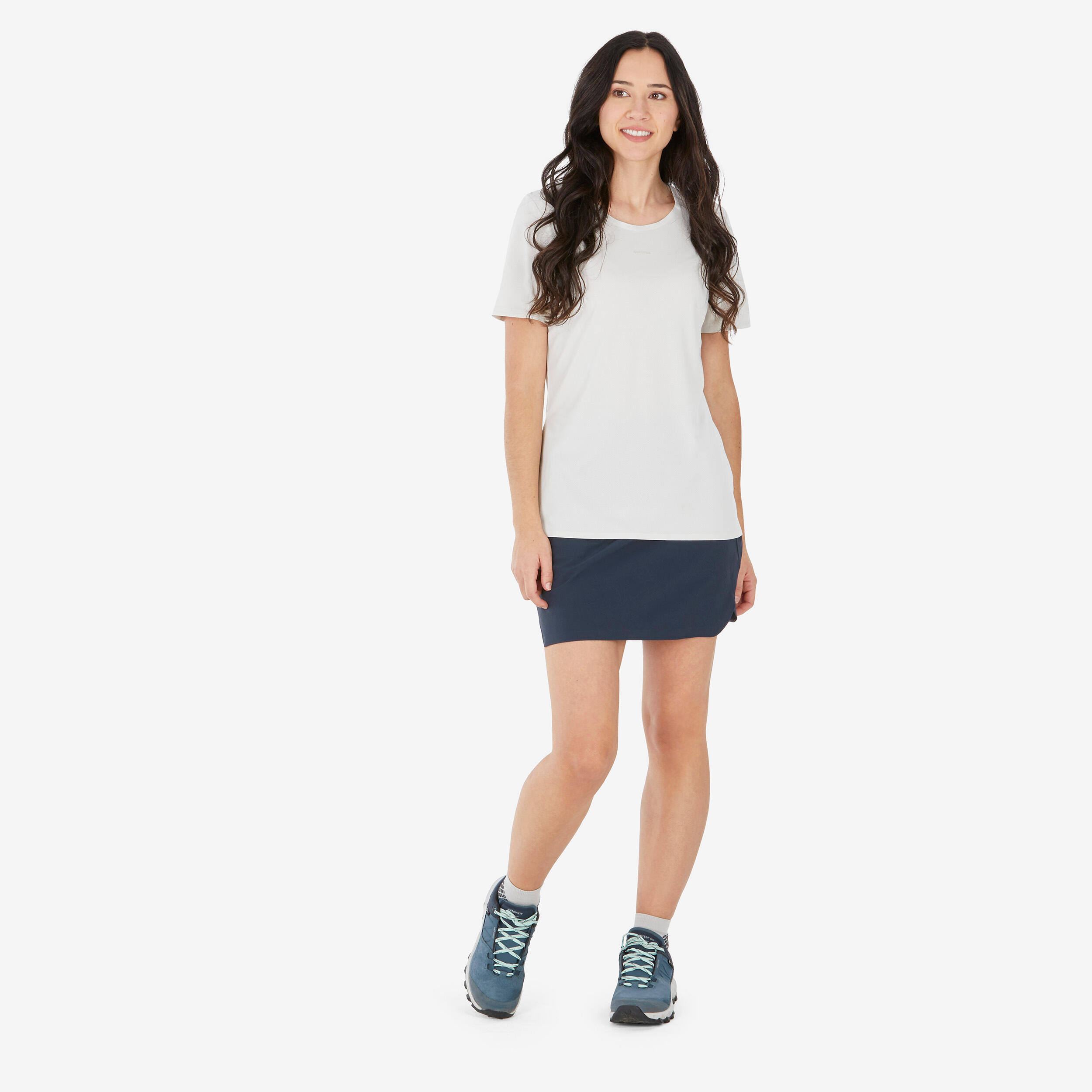 Hosenrock Rock/Shorts Damen Bergwandern - MH500 blau 6/62