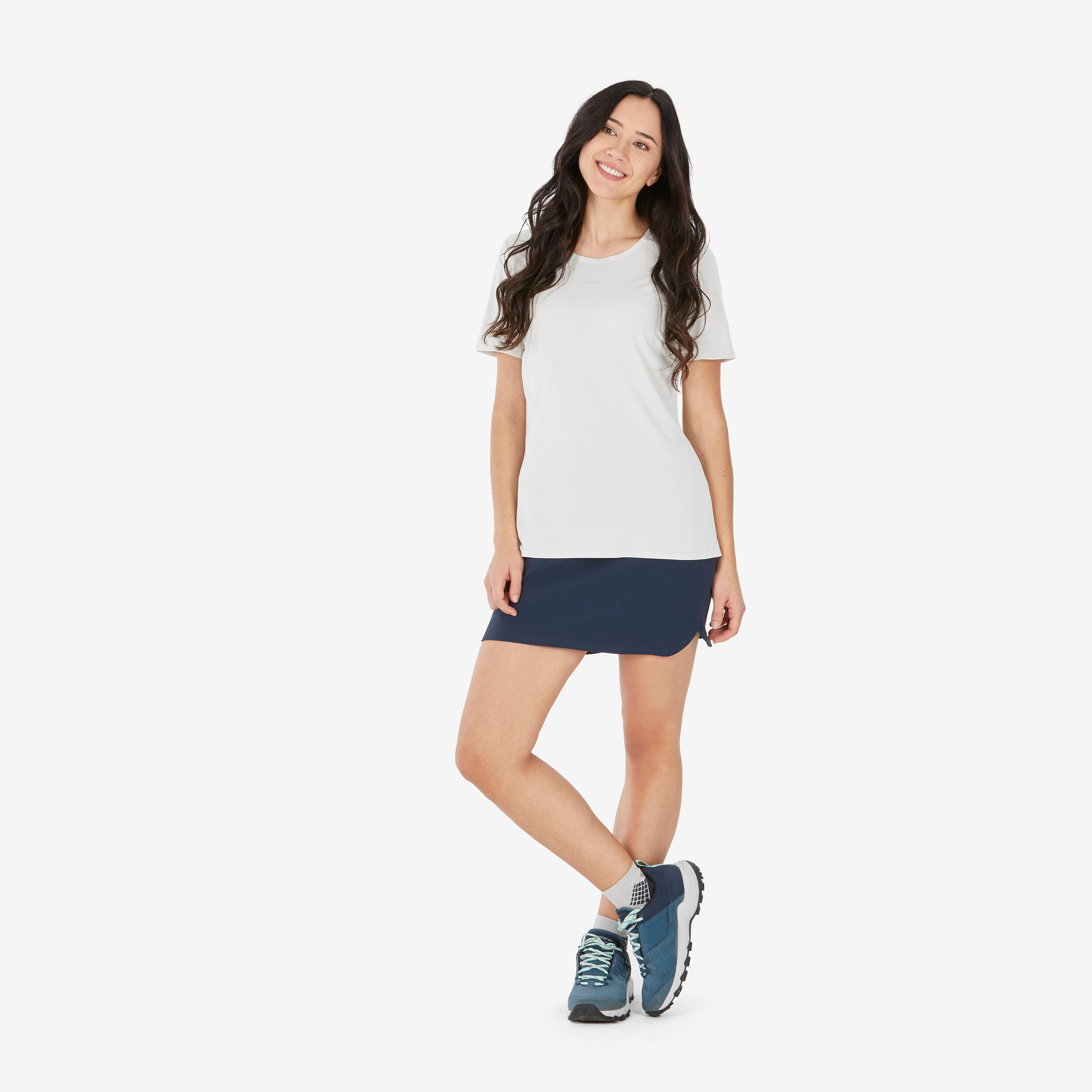 Hosenrock Rock/Shorts Damen Bergwandern - MH500 blau 5/62