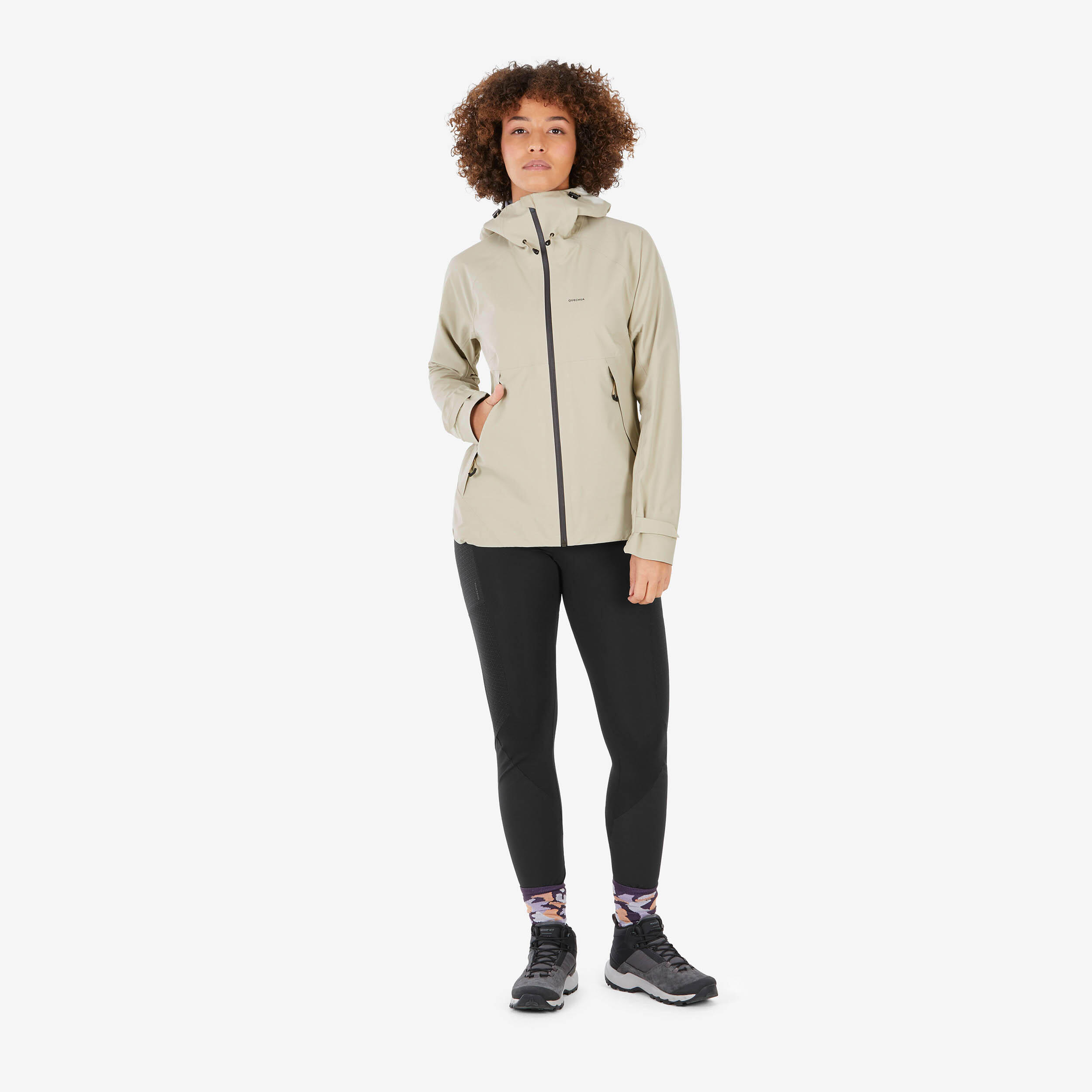 Manteau de randonnée imperméable femme, MH 500 - QUECHUA