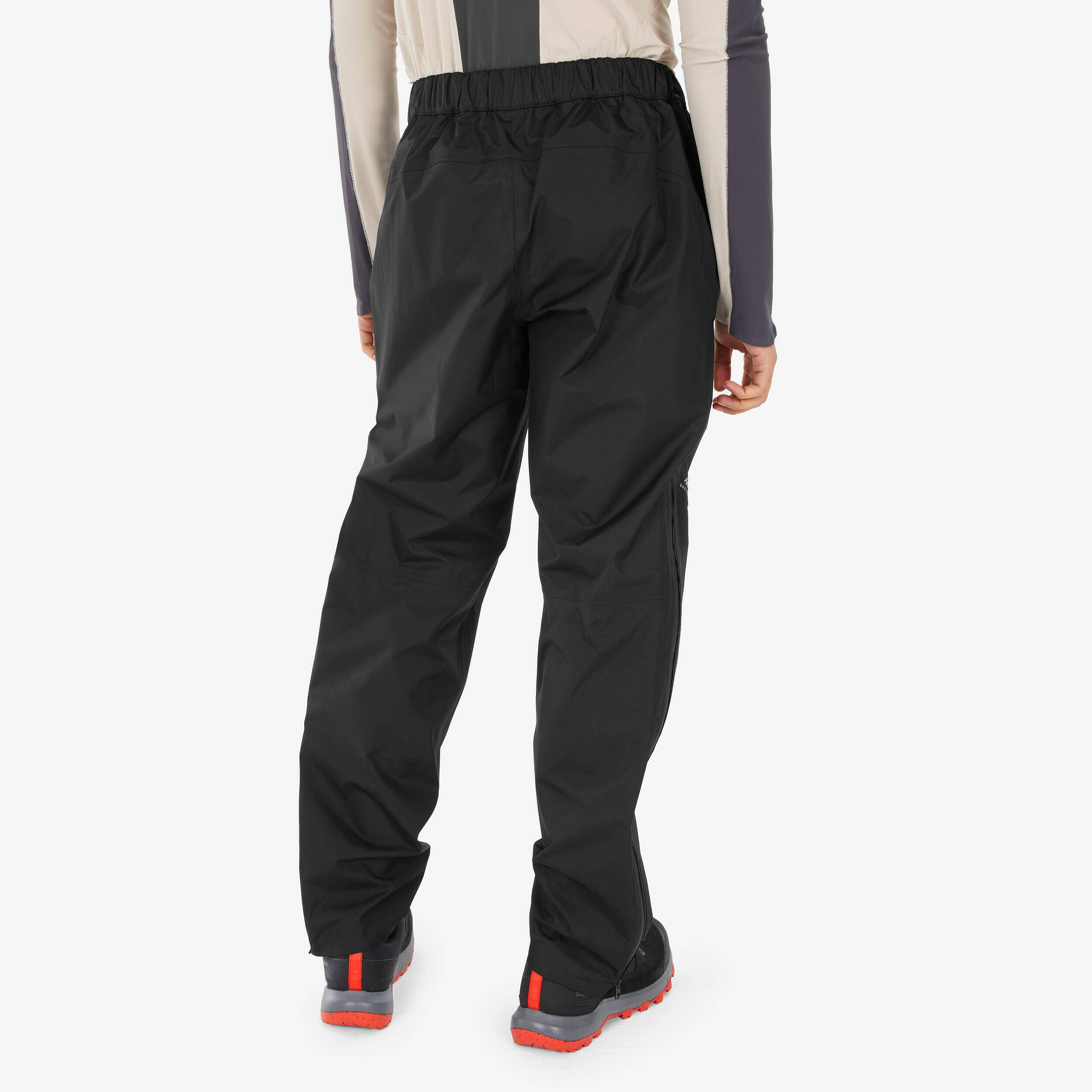 Men's Hiking Waterproof Over-trousers MH500 Black -  4