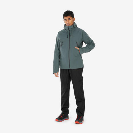 Куртка чоловіча MH500 для гірського туризму водонепроникна хакі