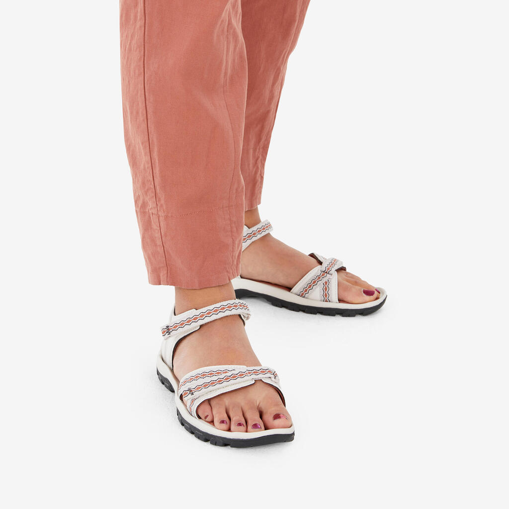 Pantalone za planinarenje NH500 lanene ženske