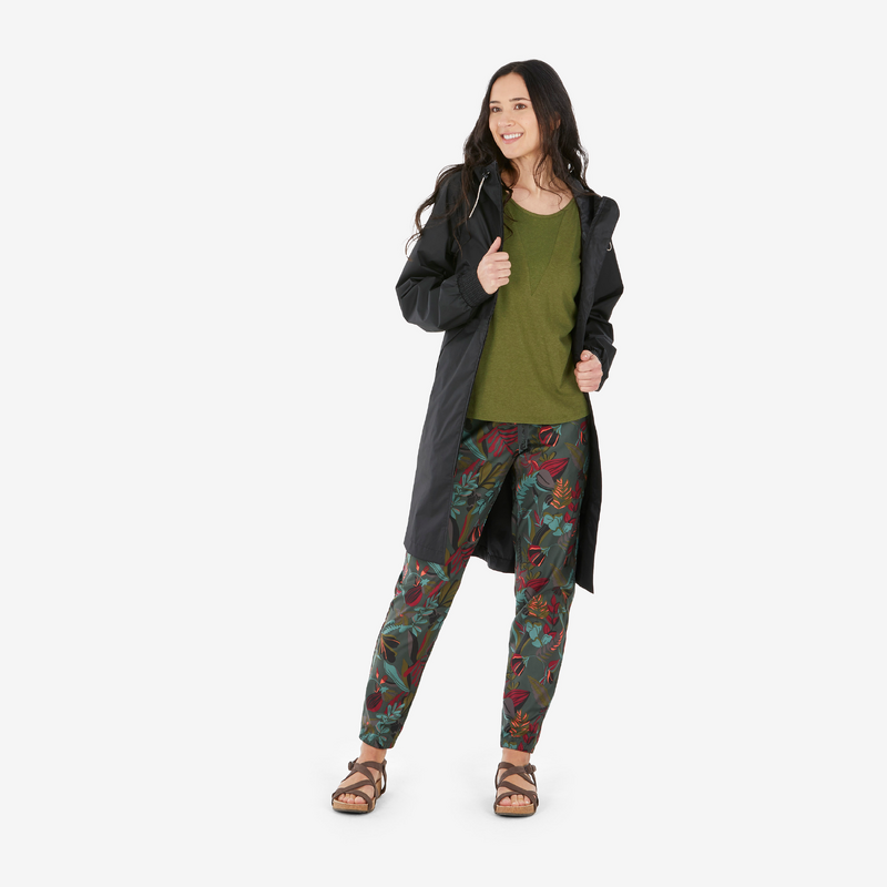 Pantalon Randonnée Prana Femme Taille 10 – Vert Olive, Convertible, Nylon Stretch
