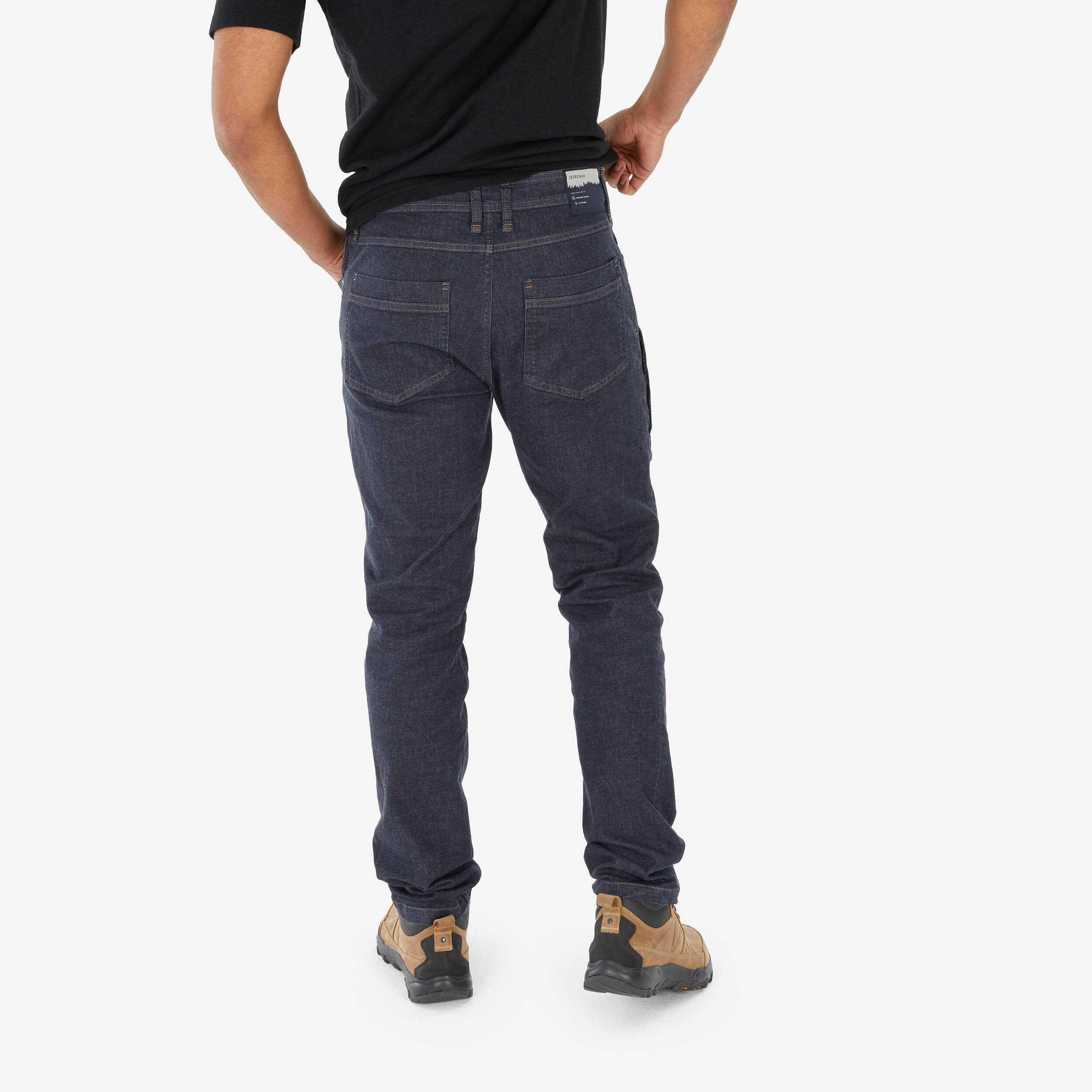Men’s hiking trousers, NH500 Jeans - Blue -  4