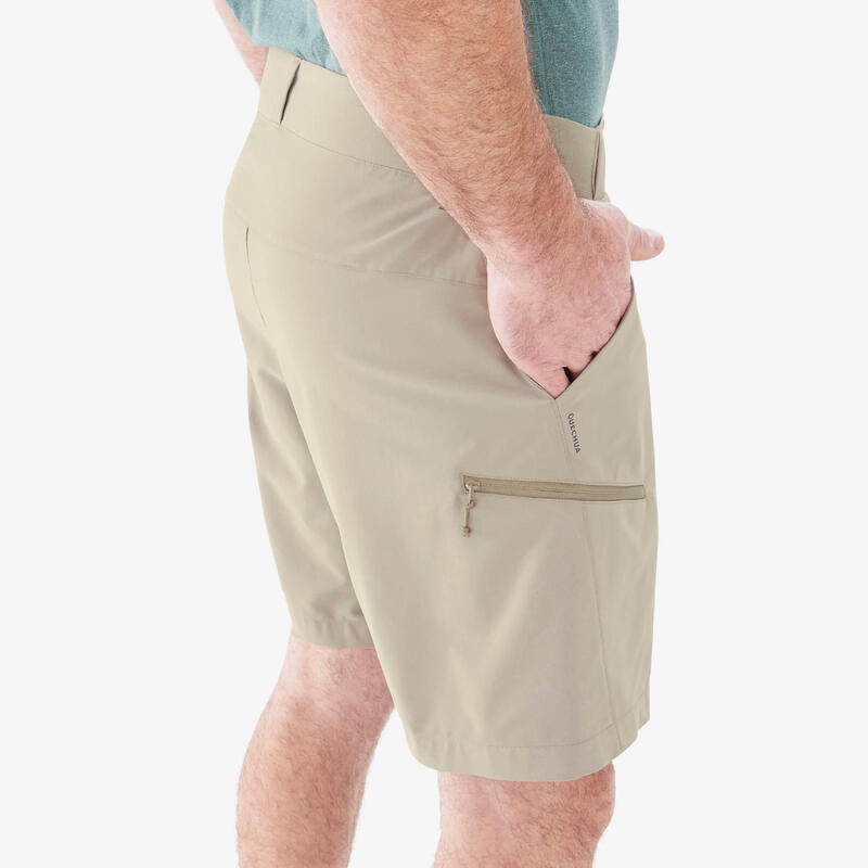 Short trekking uomo MH100 beige scuro