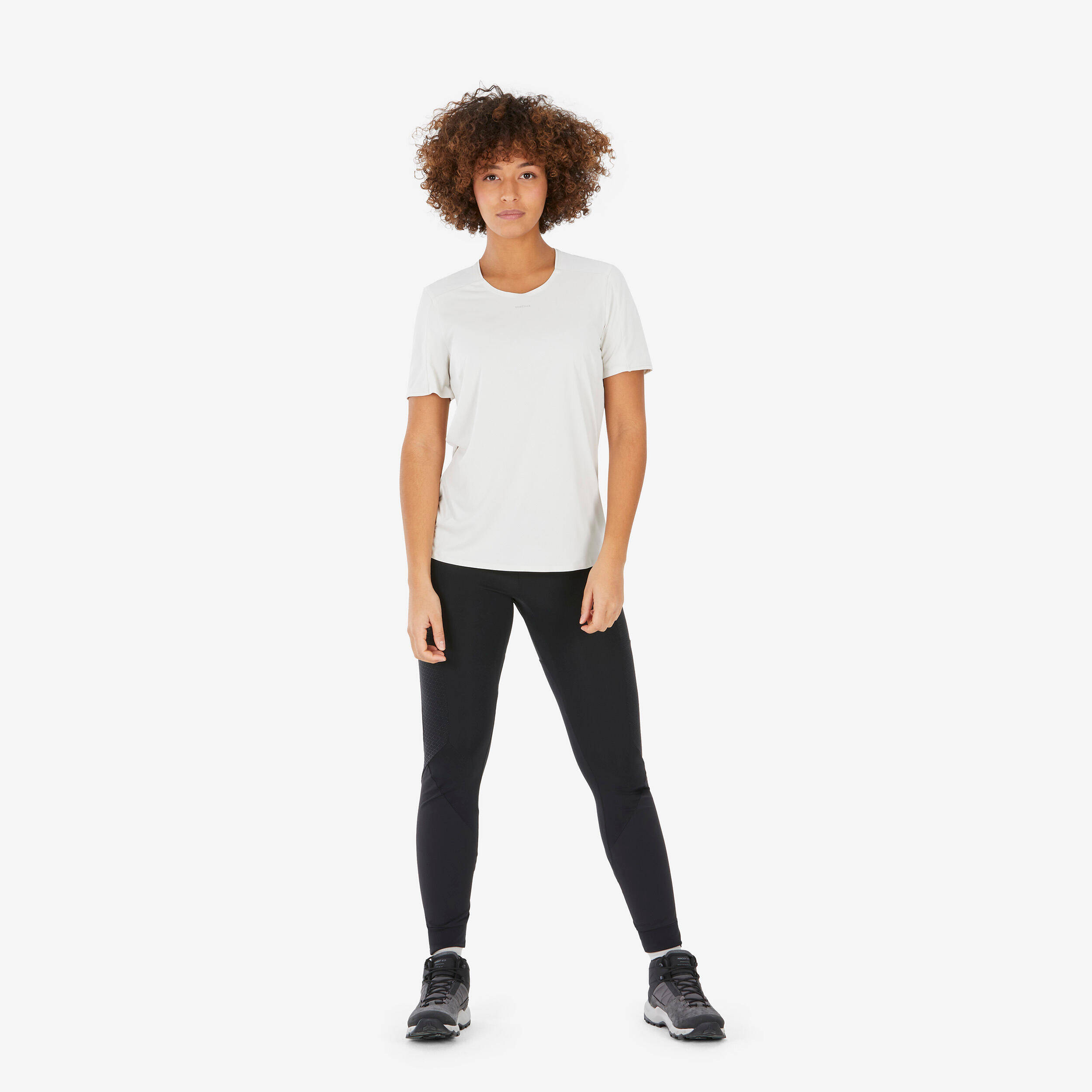 Women Dry Fit Activewear Light T-Shirt Beige  - MH500 -  5