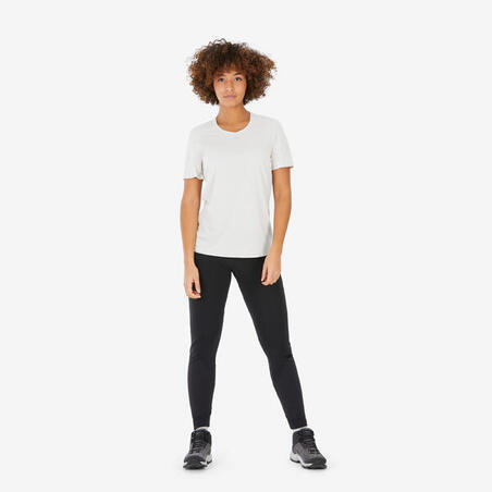 Футболка жіноча MH500 для гірського туризму бежева