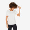 Women Dry Fit Activewear Light T-Shirt Beige  - MH500
