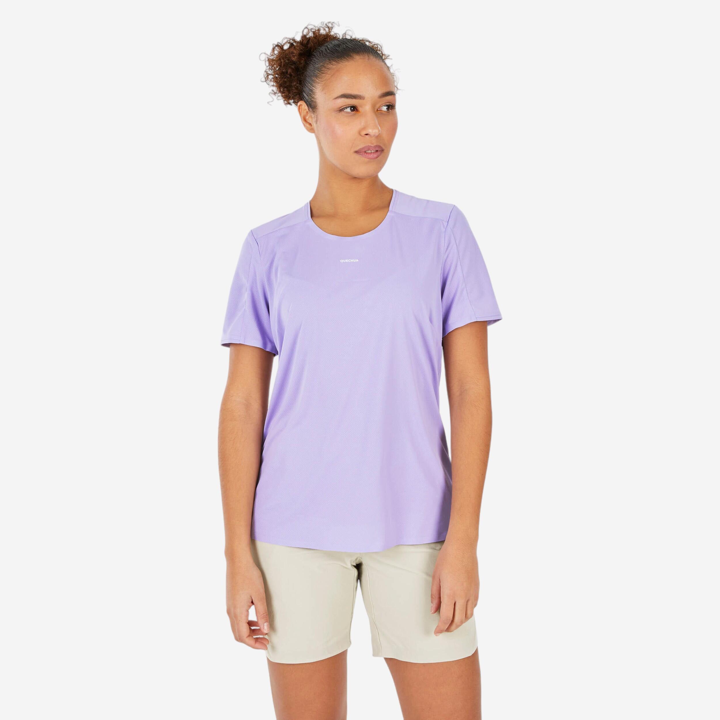 Quechua - T-shirt De Randonnée Manches Courtes - Mh500 - Femme - T-shirt Manches Courtes - Randonnees Et Trekking Femme - Violet - M - Decathlon