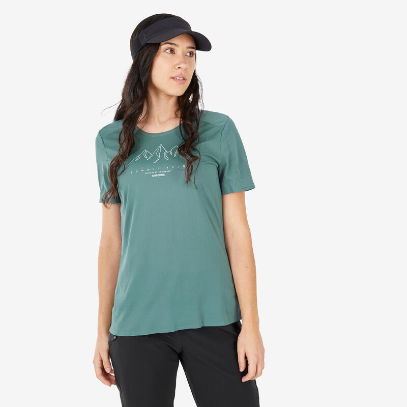 T-shirt de Caminhada MH500 Mulher 