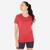 T-shirt manches courtes de randonnée montagne - MH100 - Femme - Rouge