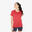 T-shirt trekking donna MH100 lampone