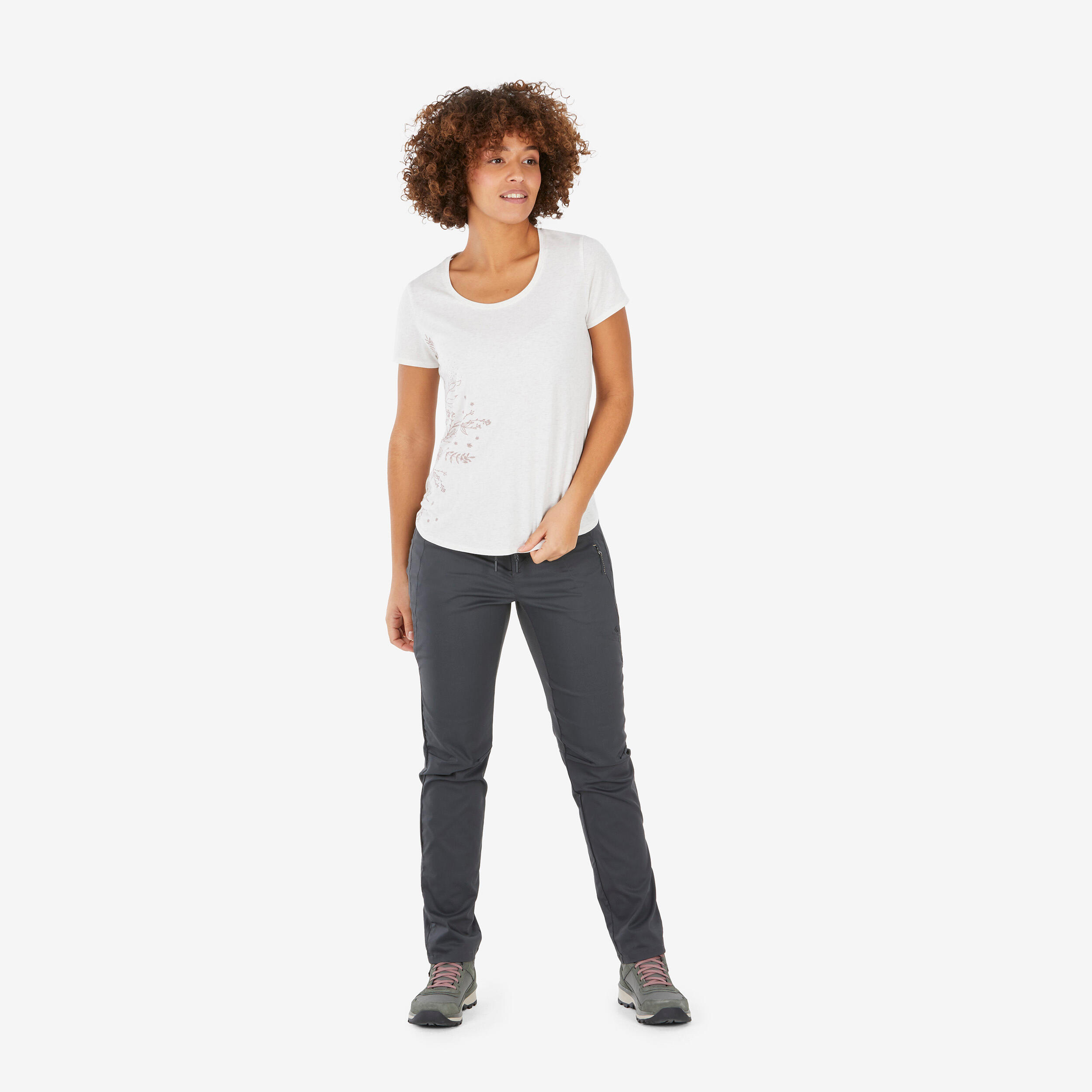 T-shirt de randonnée femme, NH 500 - QUECHUA