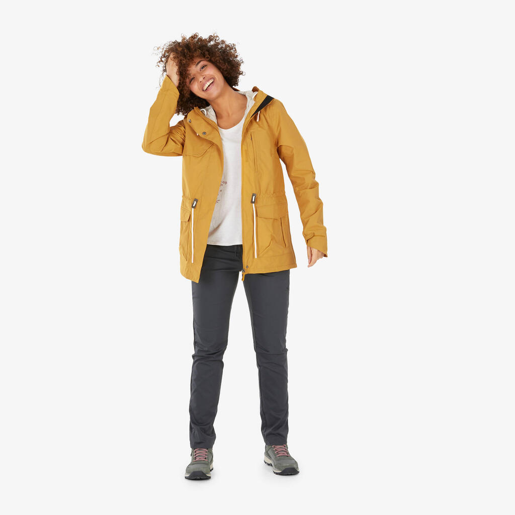 CHAQUETA IMPERMEABLE DE SENDERISMO MUJER NH550