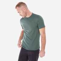 Men's synthetic short-sleeved hiking T-shirt - MH100 