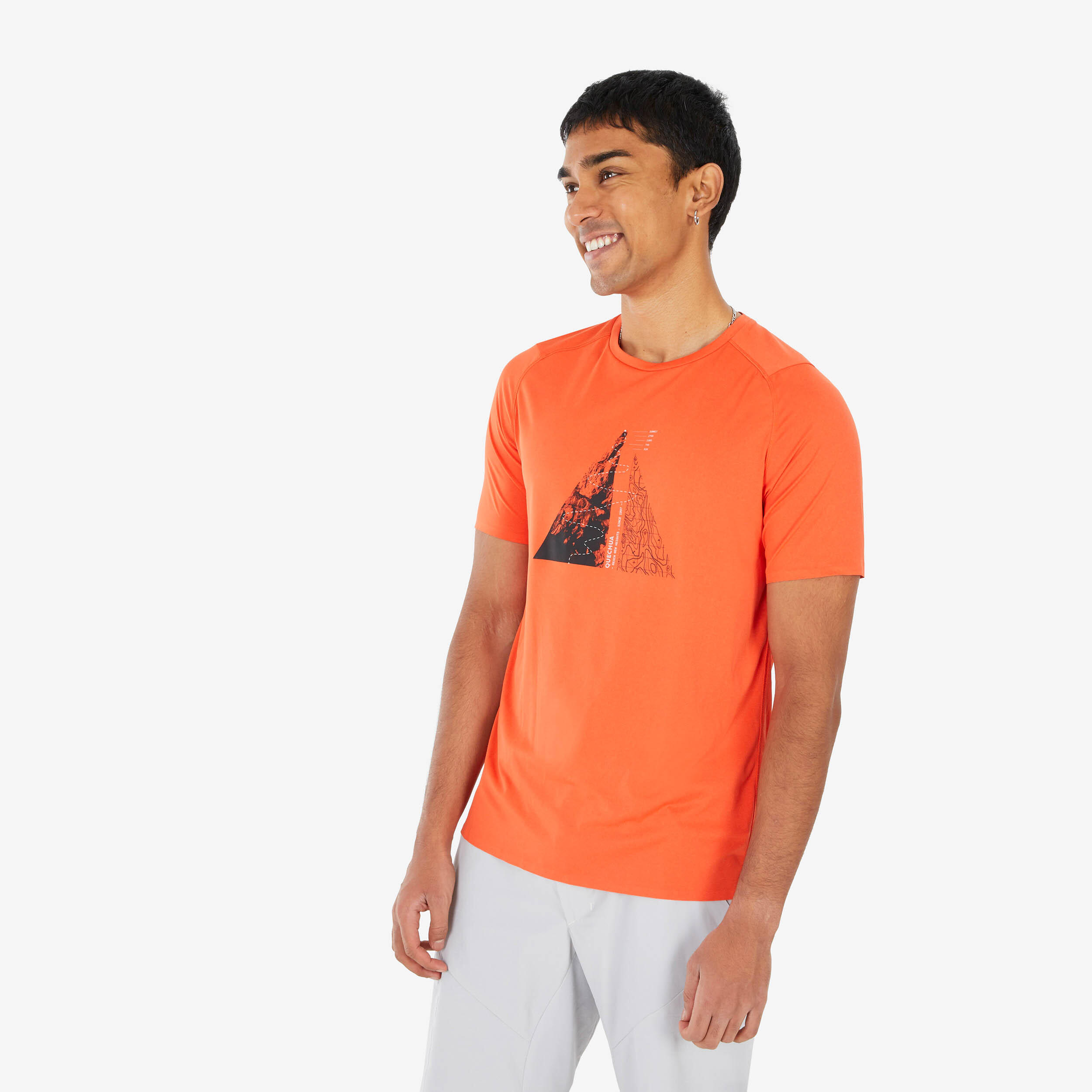 Men's MH500 short-sleeved hiking t-shirt 2/5