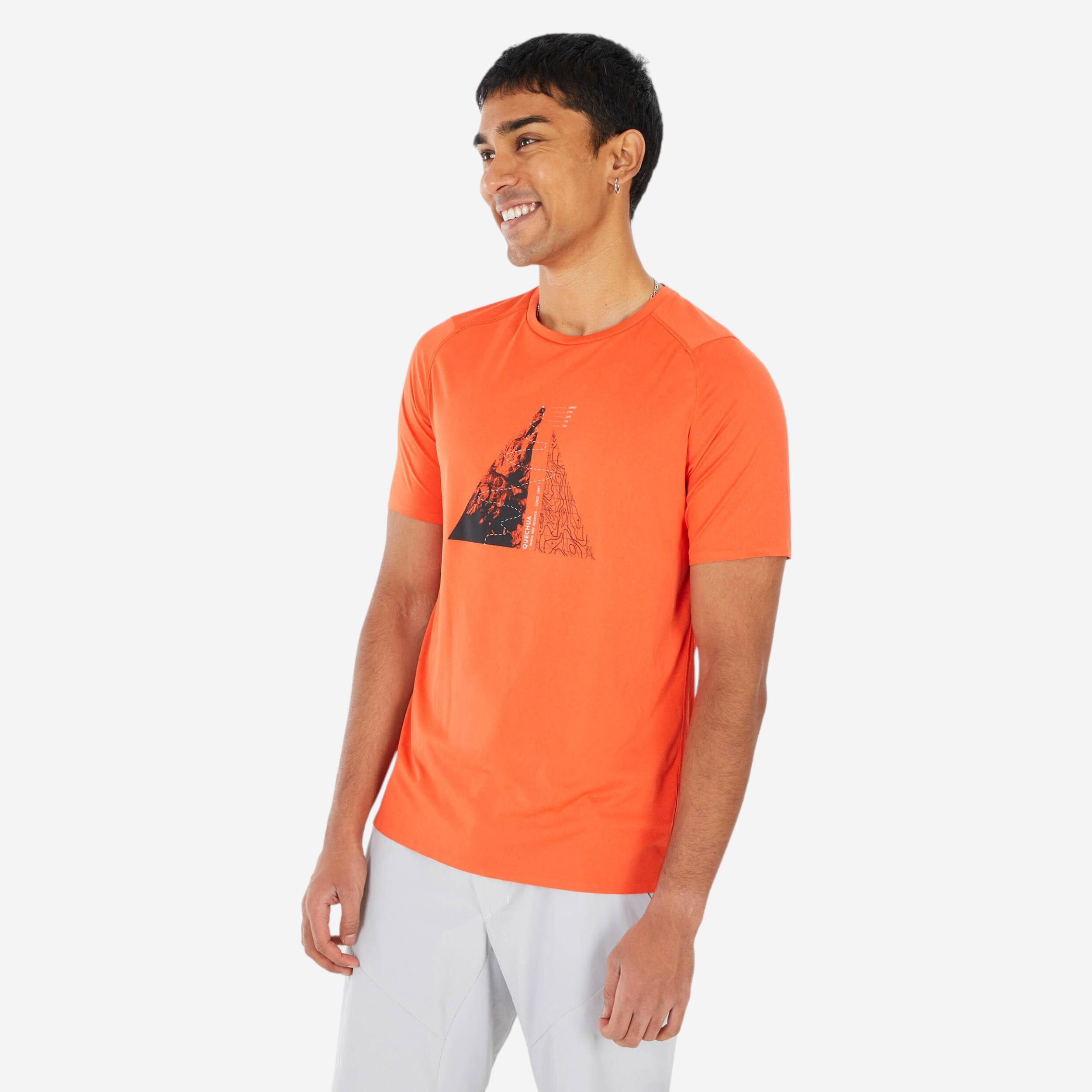 T shirt de randonnée manches courtes MH500 homme QUECHUA