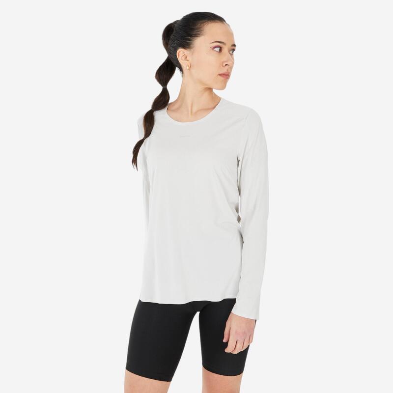 Camiseta de secado rápido manga larga de senderismo para Mujer Quechua  MH550 - Decathlon