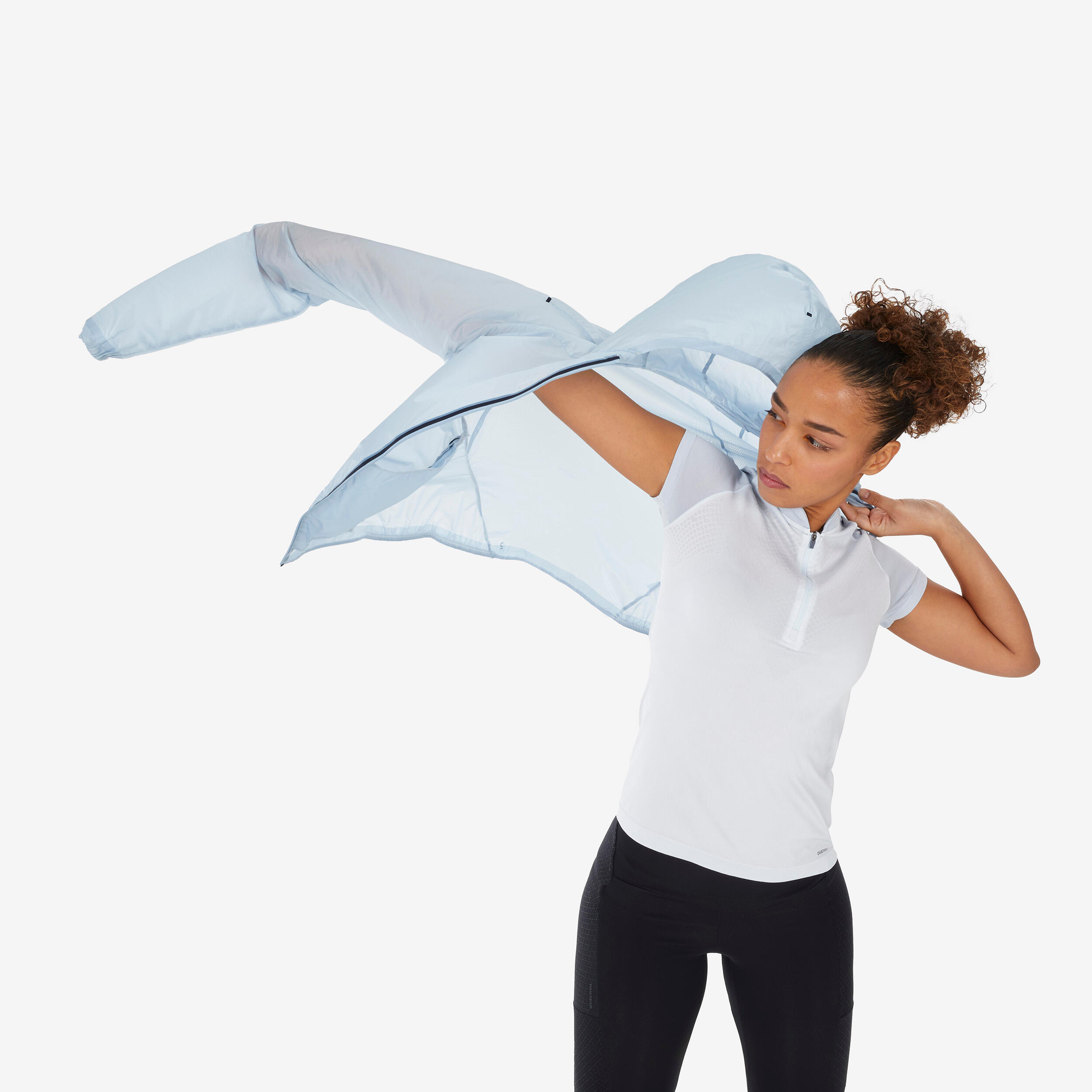 Licht windjack voor wandelen dames MH900 4/8
