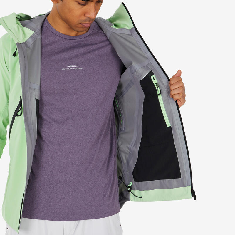 Men's Hiking Lightweight Waterproof Jacket MH500 QUECHUA Decathlon