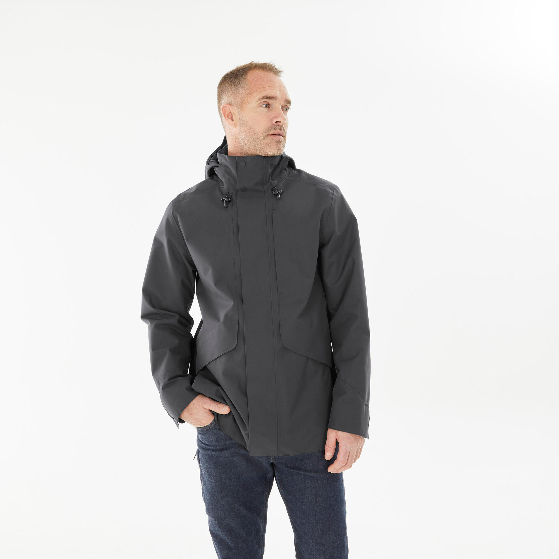 Men's Hiking Waterproof Jacket NH550 WP
