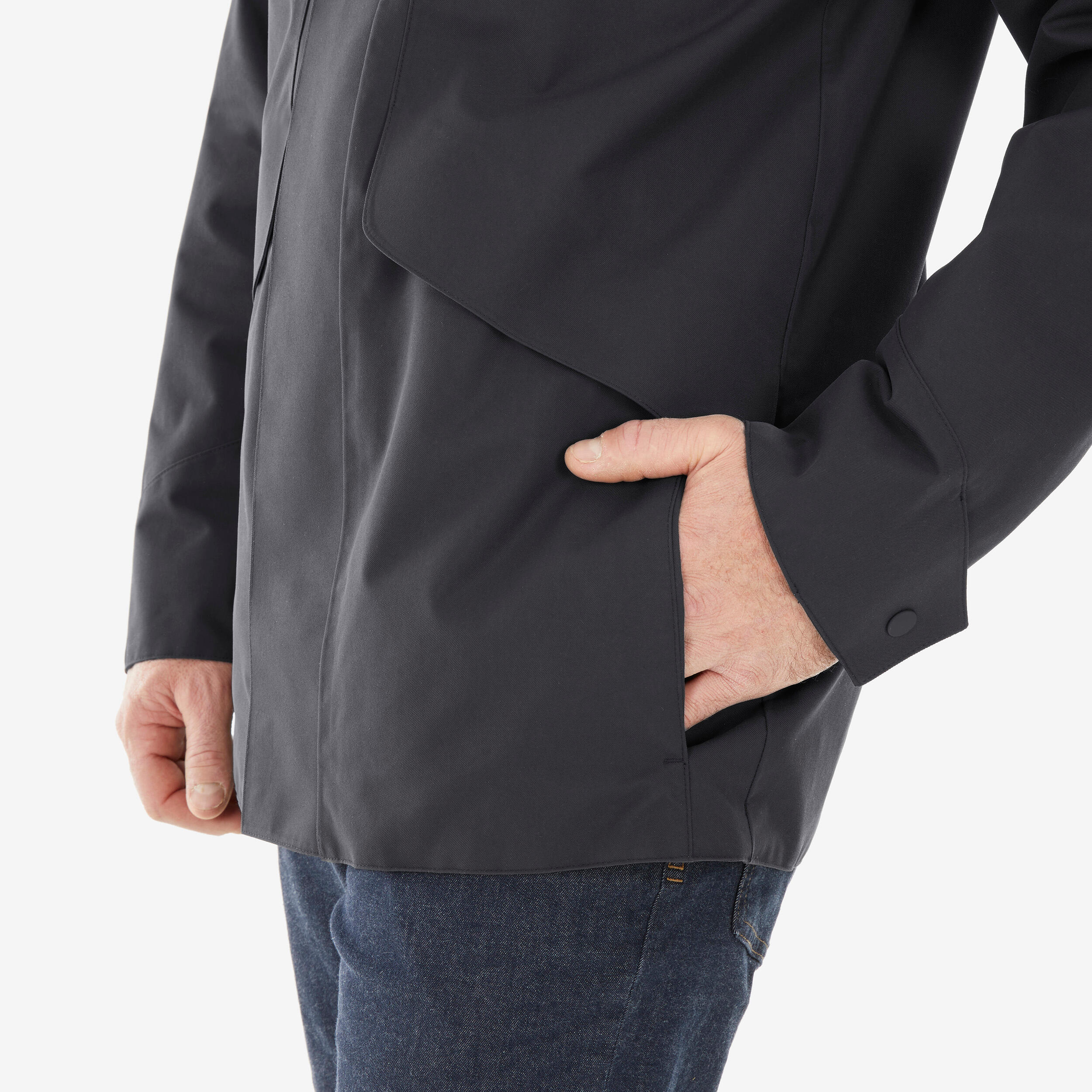 Manteau imperméable homme – NH 550 gris - QUECHUA