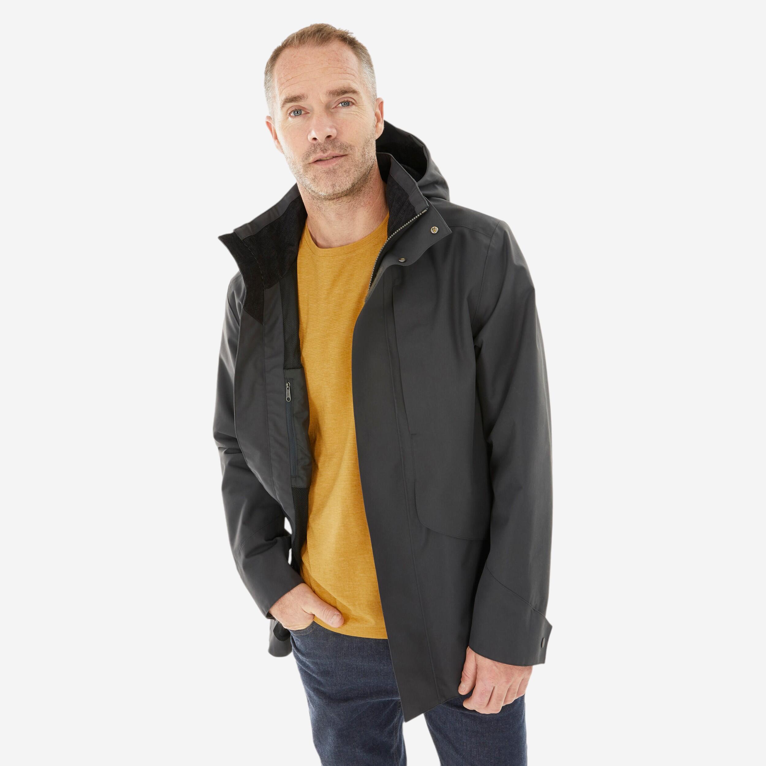 Manteau imperméable homme – NH 550 gris - QUECHUA
