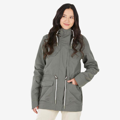 Parka montagna donna NH500 impermeabile verde