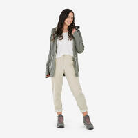 Pantalon en lin de randonnée - NH500 FEMME beige