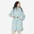 Veste de randonnée imperméable femme, Raincut Longue bleu
