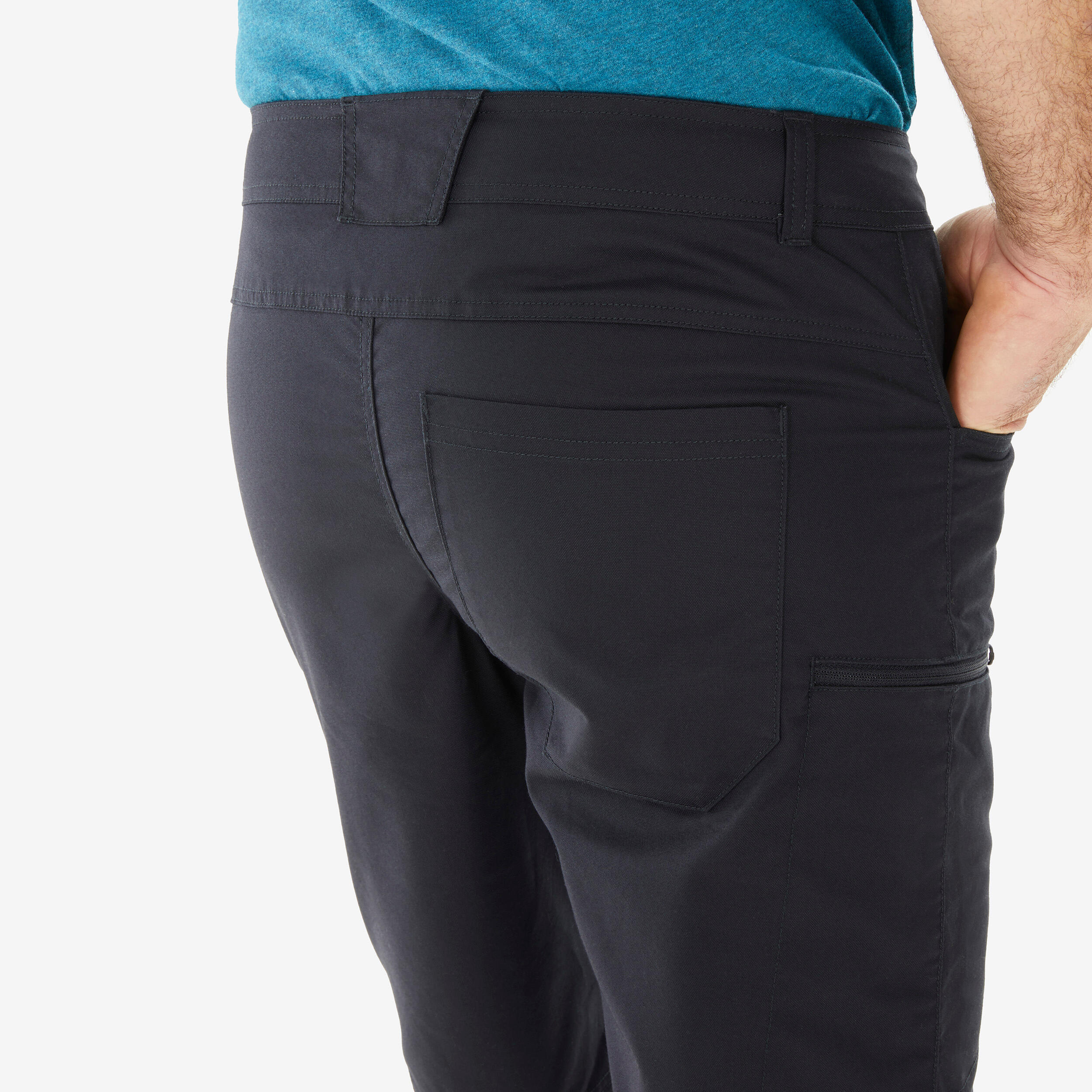 Men Light Cargo Shorts Smoked Black - NH500