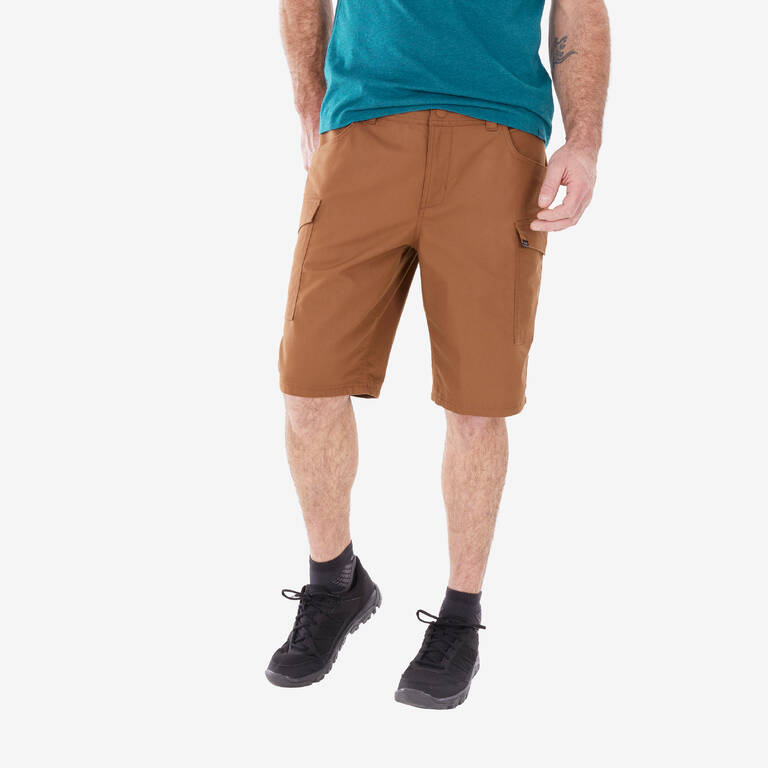 Men Durable Cargo Shorts Brown - NH550
