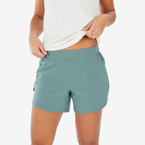 Pantalón corto interior de montaña y trekking Mujer Quechua NH100