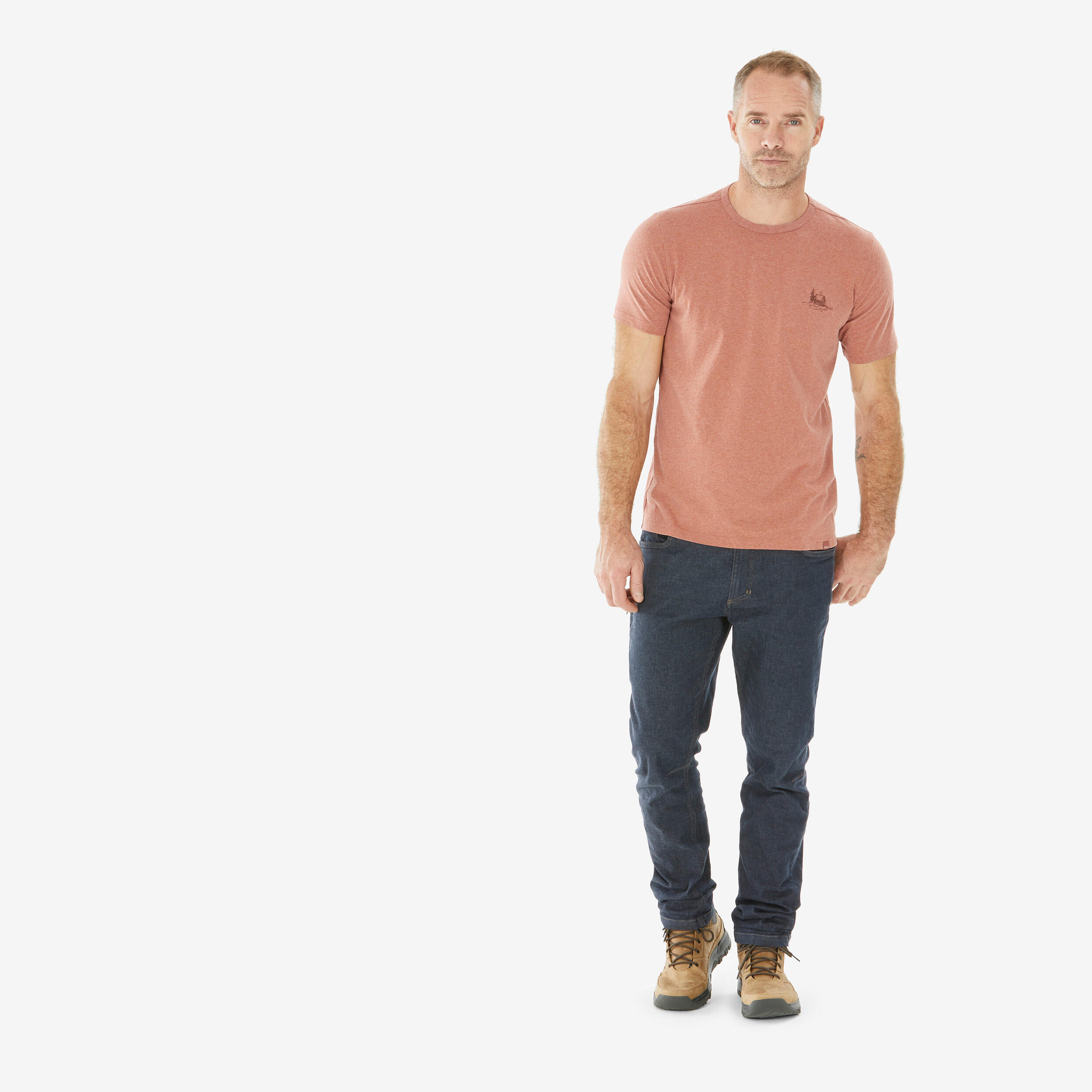T-shirt de randonnée en coton homme, NH 100 - QUECHUA