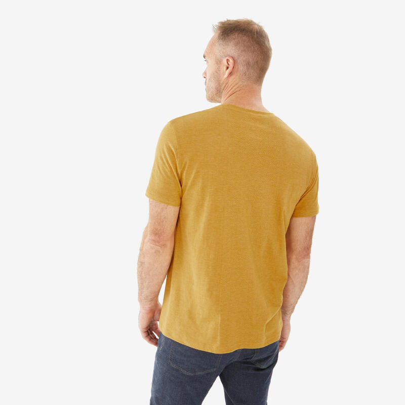 Erkek Outdoor Tişört - Koyu Sarı - NH500 Fresh