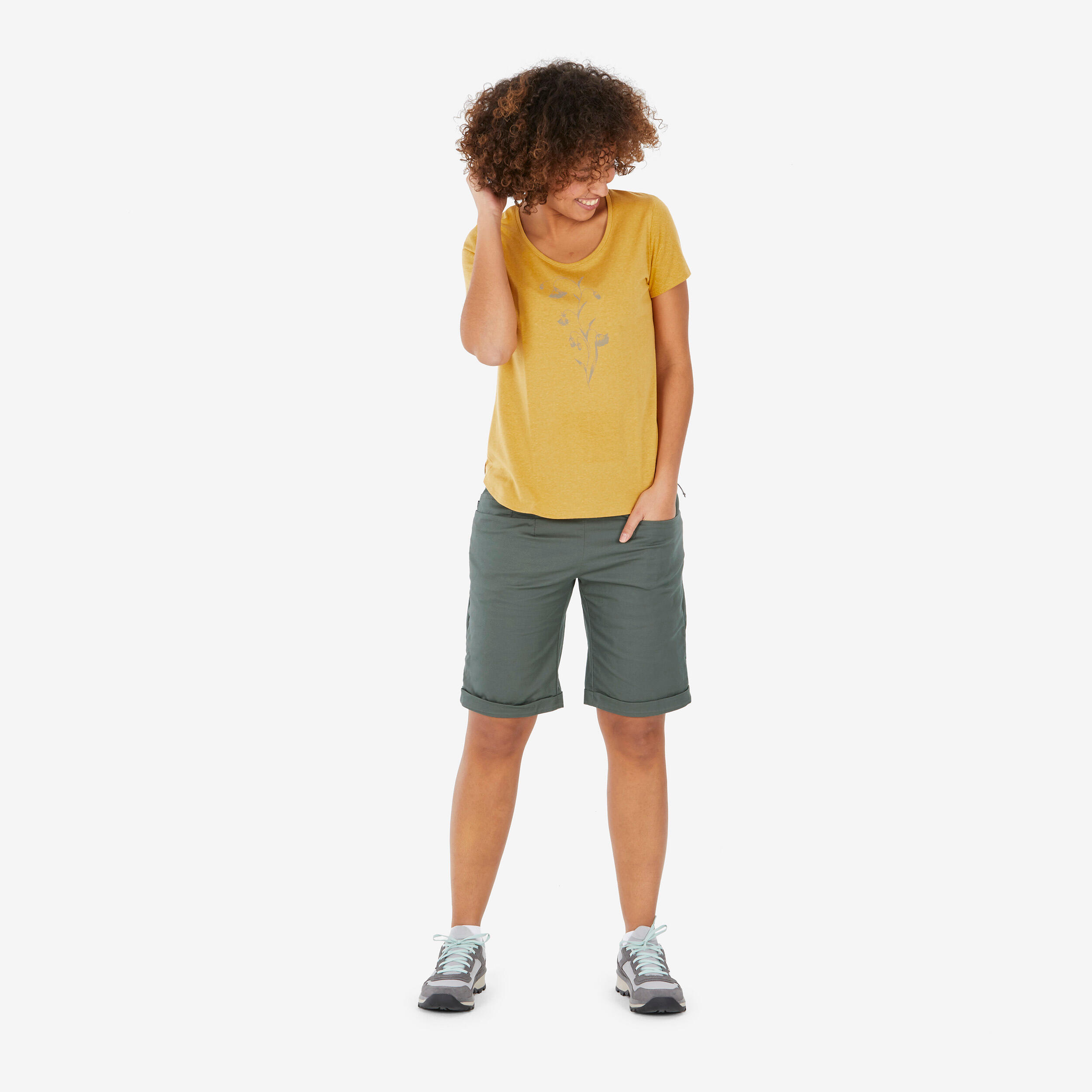 T-shirt montagna donna NH500  11/11