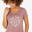 T-shirt montagna donna NH500 rosa
